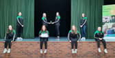 The swimming team from St Cecilia's.