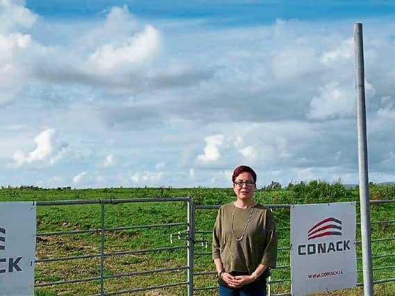 Maria Harper pictured at the planned site of the new Limerick Educate Together Secondary School