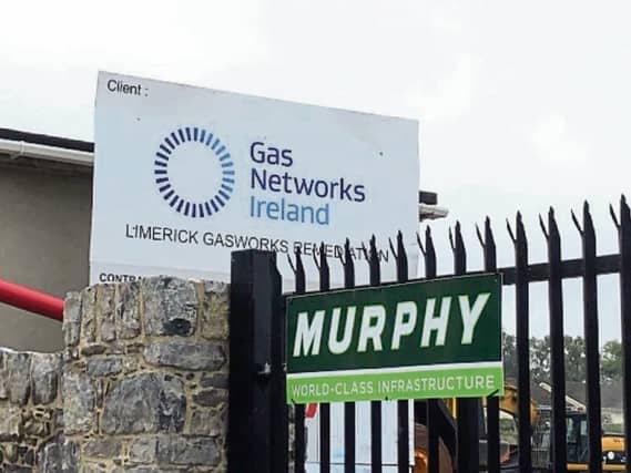 The Gas Networks Ireland site on the Dock Road