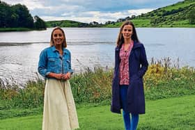 Presenter Kathryn Thomas and Kate Harrold, manager of Lough Gur Heritage Centre & Lakeshore Park