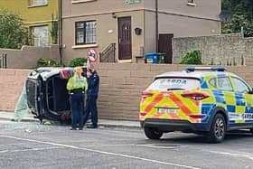 Gardai at the scene of the incident