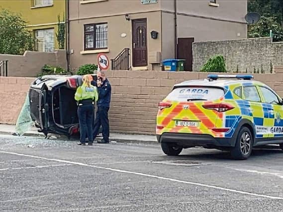 Gardai at the scene of the incident