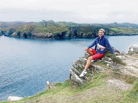 Taking in the Atlantic views by the Baltimore Beacon