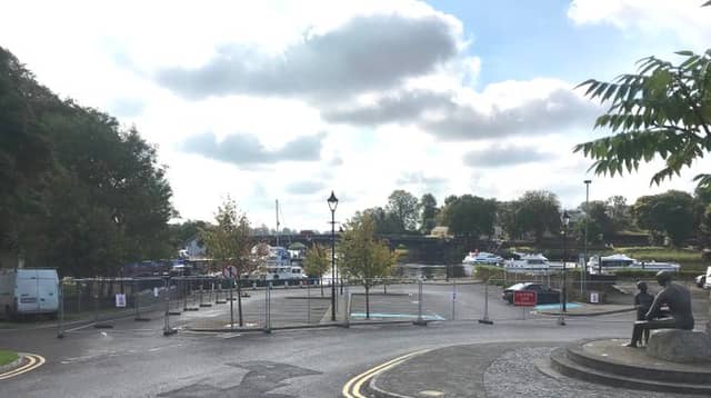 The carpark opposite the Council offices is now closed.
