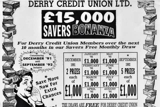 Membership grew. By 1992, Derry Credit Union had reached the Registrar of Credit Unions’ membership threshold of 15,000 and had a waiting list of 500 new member applicants.