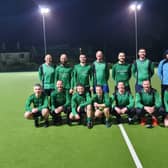The Glendine FC team on the night they clinched the Division One title in the Floodlit League
