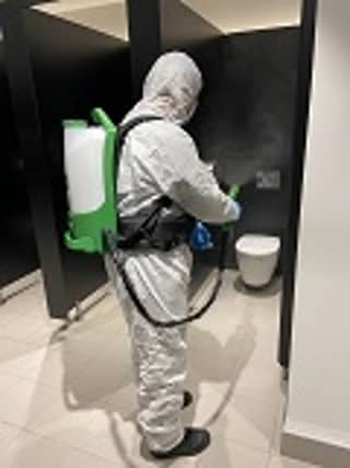 Ryans Cleaning using an electrostatic cleaner
