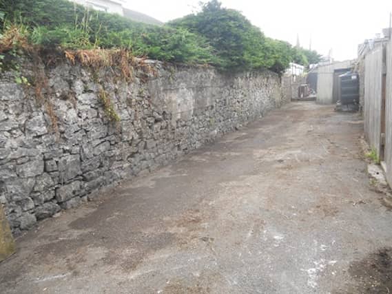 The back lane at Mitchel Street has been cleared of all the rubbish.