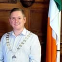 Newly elected Cathaoirleach, Cllr Gary Doherty