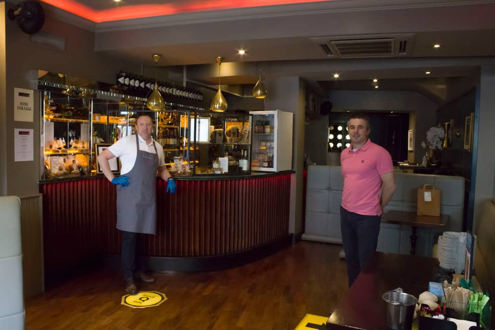 The award winning restaurant Zuni on Patrick Street, Kilkenny has implemented their safety protocol with a one way in and another  way out system. They have introduced clearly marked social distancing