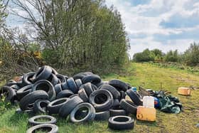 Tyres and chemicals dumped near Allenwood