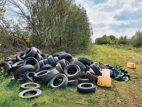Tyres and chemicals dumped near Allenwood