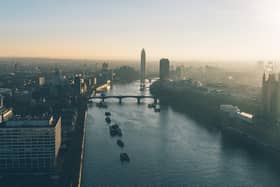 The River Thames in London.