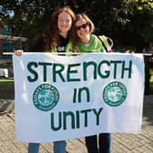 Geraldine pictured with her daughter Saoirse of the Fridays For Future environmental movement