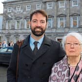 Deputy Brian Leddin with his mother, former mayor, Kathleen