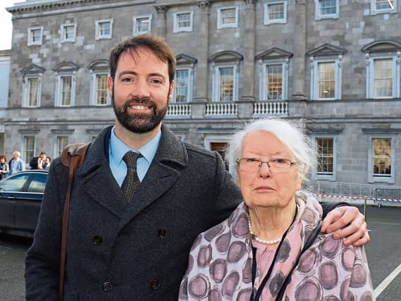 Deputy Brian Leddin with his mother, former mayor, Kathleen