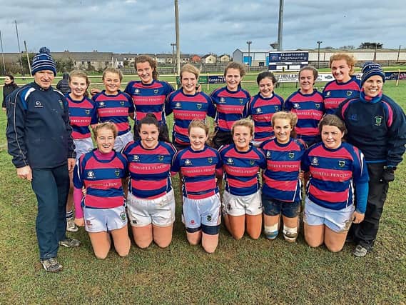 Fethard U18 Girls Rugby team that started their cup campaign off with an away win against the Cork-Youghal combination team from Highfield, Kinsale, Midleton and Youghal