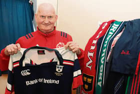 John Anderson with one of John Hayes' jerseys | Picture: Michael Cowhey