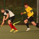 Action from the Raphoe-Bangor league game at Raphoe Picture: Thomas Gallagher