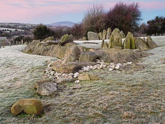 The ancient Knockroe Passage Tomb near Ahenny