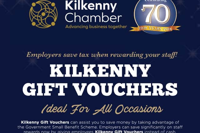 Kilkenny Gift Vouchers, Kilkenny Chamber of Commerce
