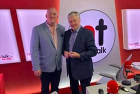 Tiglin Chair and co-founder with Pat Kenny at Newstalk during the week.