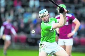 TJ Reid takes a free for Ballyhale against tough competitors Slaughtneil Picture: John McIlwaine