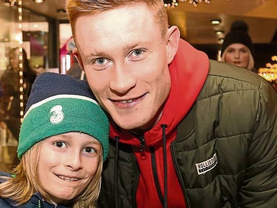 Limerick hurler Will O'Donoghue with Bobby Collins who took part last year