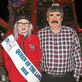 Louise Crowley and Pat Morrissey at  last year's Night Time Tractor Run in Granagh