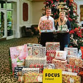 Conor Fitzgerald, Woodlands House Hotel, Adare and Aoife Sheehan, Focus Ireland, pictured at the Gift for Giving Tree at the hotel The gifts were distributed to children in homeless accommodation