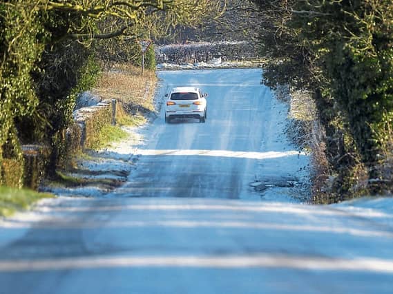 File photo: Frosty roads
