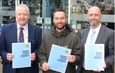 At the launch of the fourth annual Kildare Garda Youth awards in association with Newbridge Silverware were: Martin Kilduff (Newbridge Silverware), Keith Walsh (2FM) and David Prendergast (JL Officer)