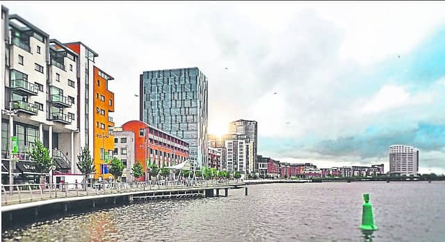 The original plans for the Kirkland development. The 14-storey plan has now bene revised to seven, including 44 luxury living space