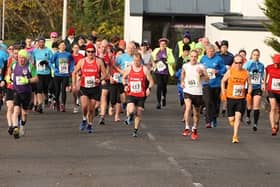Taking part in the Remembrance 5k in Donegal Town Picture: Thomas Gallagher