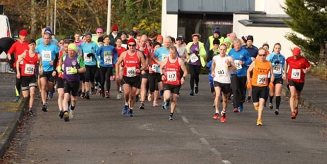 Taking part in the Remembrance 5k in Donegal Town Picture: Thomas Gallagher
