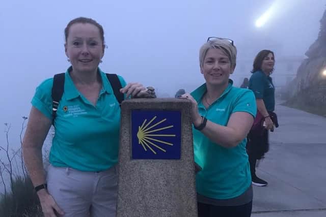 Kildare women, Martine Rigney and Janet Deegan, recently walked the 103kms of the camino in Spain. The pair tackled the long walk over five days, along the stretch from Santiago de Compestello to the official finish at Finisterre (albeit the ladies walked another day after that) and have already raised €4,500 to date, with more donations still to come.