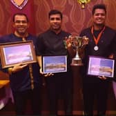 Rana and Susan Miah of Chandpur Restaurant, Donegal Town, with award winning chefs Farhad (Rana's nephew) and Sultan