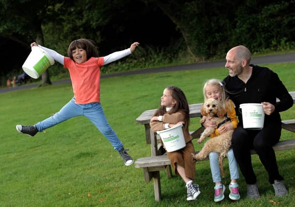 Barnardos Ambassador Richard Sadlier with some of Barnardos young supporters