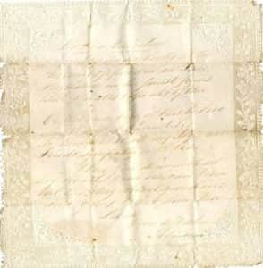 This 19th century letter was discovered in the Donegal County Archives by Niamh Brennan, archivist.