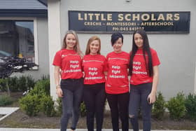 Pictured from right to left: Laura Logan, Shannon Ward, Shirley Moore and Laura Moore will do the charity s