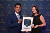 Bolfin Consultancy receiving their Business-All Star award and certificate