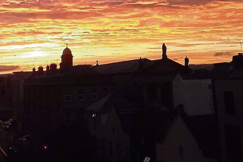 PICTURE THIS: Pauline Lane sent in this stunning  photo of a sunset over Limerick city