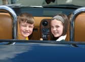 Logan and Freyi Rourke take the wheel at last year's event. Picture Shelley Corcoran