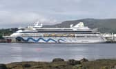 The AIDAaura docked in Killybegs this afternoon