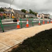 The damaged railings in Ballyshannon