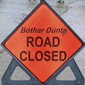 Road resurfacing works are taking place at the location
