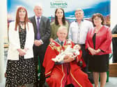 Mayor Michael Sheahan with family at County Hall | Picture: Liam Burke/Press 22