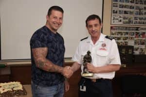 [caption id="attachment_231221" align="alignnone" width="300"] Ian Clandillan receives his statuette[/caption]