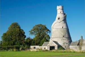 The corkscrew-shaped building on the edge of Castletown House Estate was built in 1743.