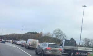 Many commuters were late for their jobs or college lectures due to the incident.